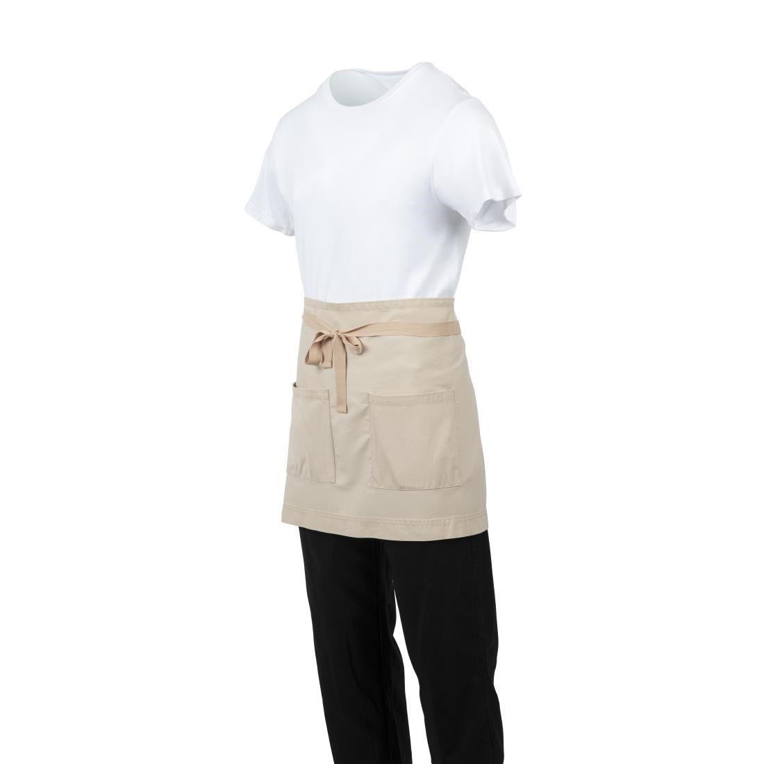 BB688 Southside Cotton Canvas Waist Apron Stone JD Catering Equipment Solutions Ltd