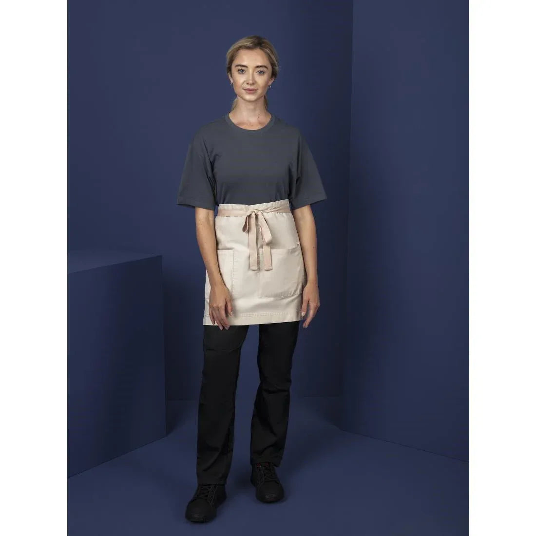 BB688 Southside Cotton Canvas Waist Apron Stone - JD Catering Equipment Solutions Ltd