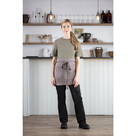 BB689 Southside Cotton Canvas Waist Apron Grey JD Catering Equipment Solutions Ltd