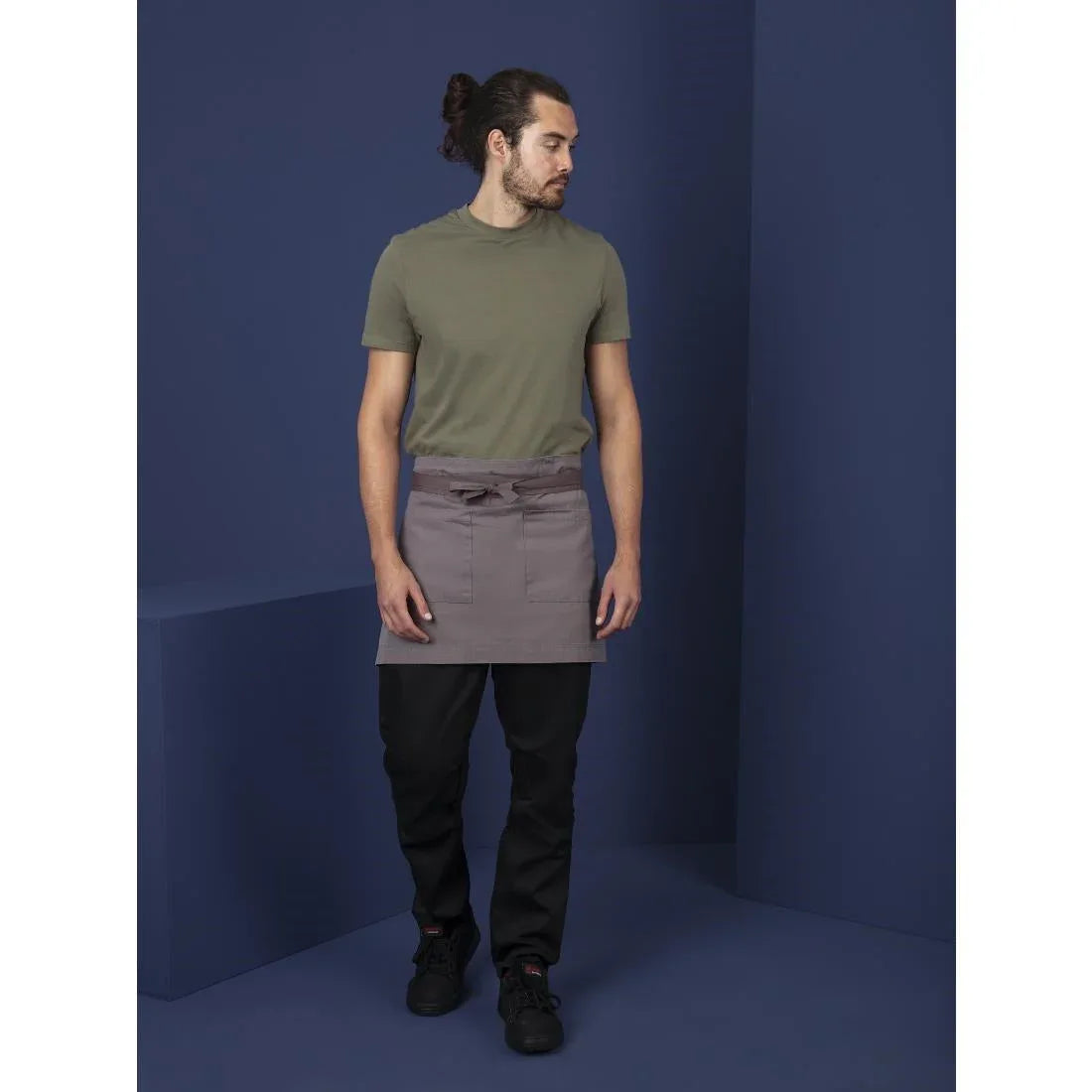 BB689 Southside Cotton Canvas Waist Apron Grey - JD Catering Equipment Solutions Ltd
