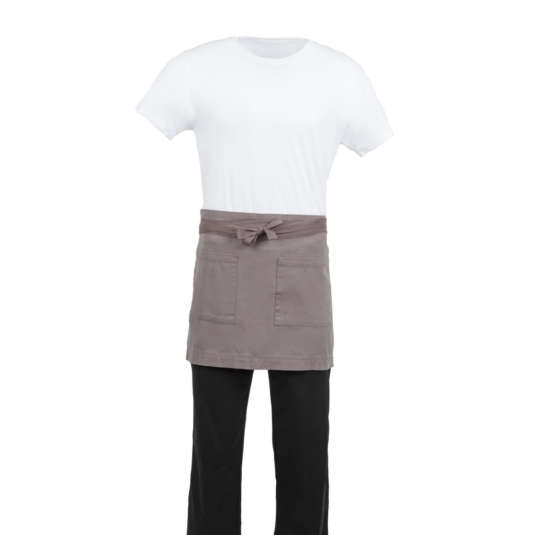 BB689 Southside Cotton Canvas Waist Apron Grey JD Catering Equipment Solutions Ltd