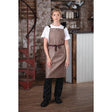 BB692 Southside Linen Blend Bib Apron Chocolate JD Catering Equipment Solutions Ltd
