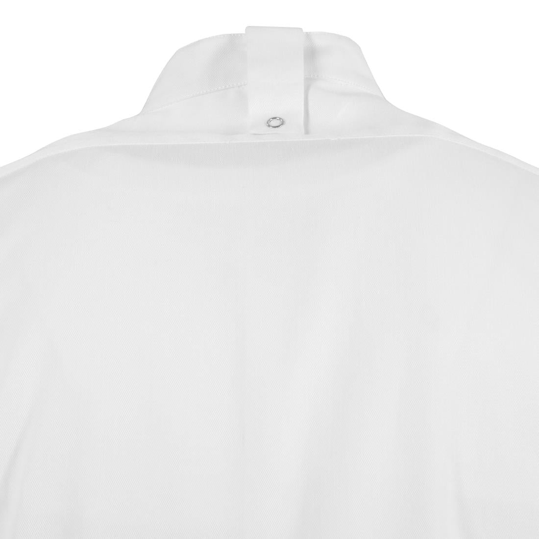 BB702-XL Southside Band Collar Chefs Jacket White Size XL JD Catering Equipment Solutions Ltd