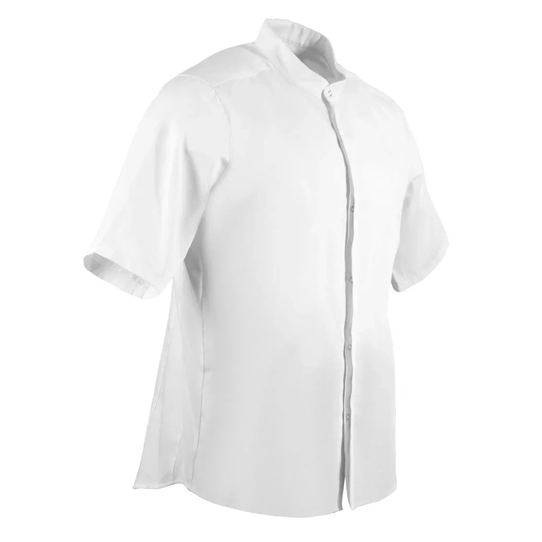 BB702-XL Southside Band Collar Chefs Jacket White Size XL - JD Catering Equipment Solutions Ltd