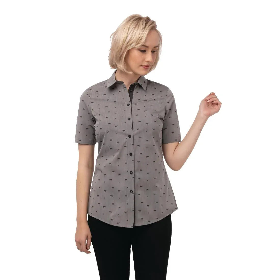 BB704-L Chef Works Urban Womens Omaha Shirt Size L - JD Catering Equipment Solutions Ltd