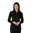 BB708-8 Brook Taverner Ladies Long Sleeve Black Palena Shirt - Size 8 JD Catering Equipment Solutions Ltd