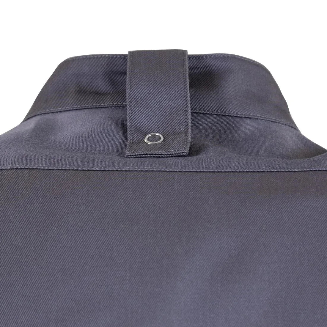 BB712-L Southside Band Collar Chefs Jacket Charcoal Size L - JD Catering Equipment Solutions Ltd