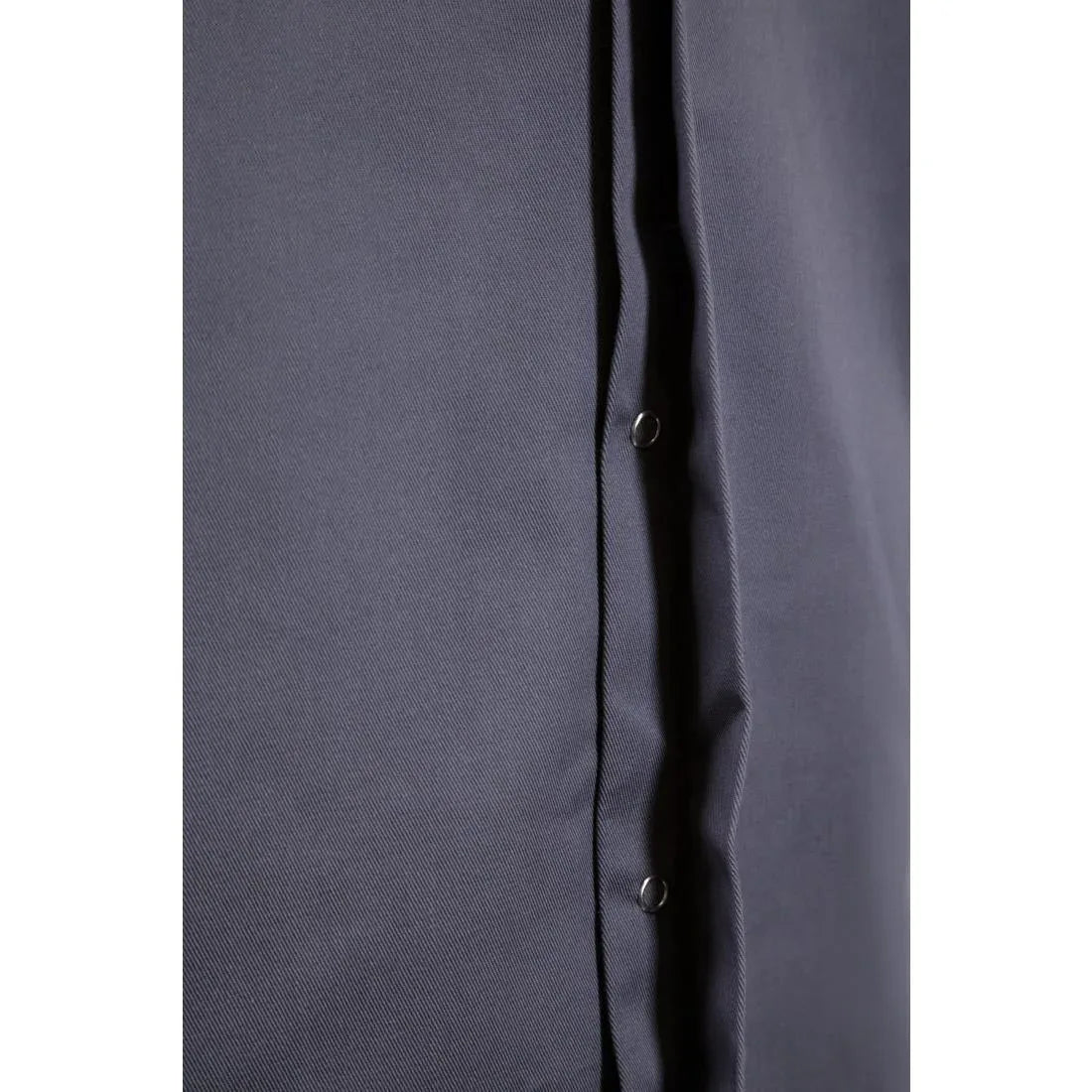 BB712-L Southside Band Collar Chefs Jacket Charcoal Size L - JD Catering Equipment Solutions Ltd