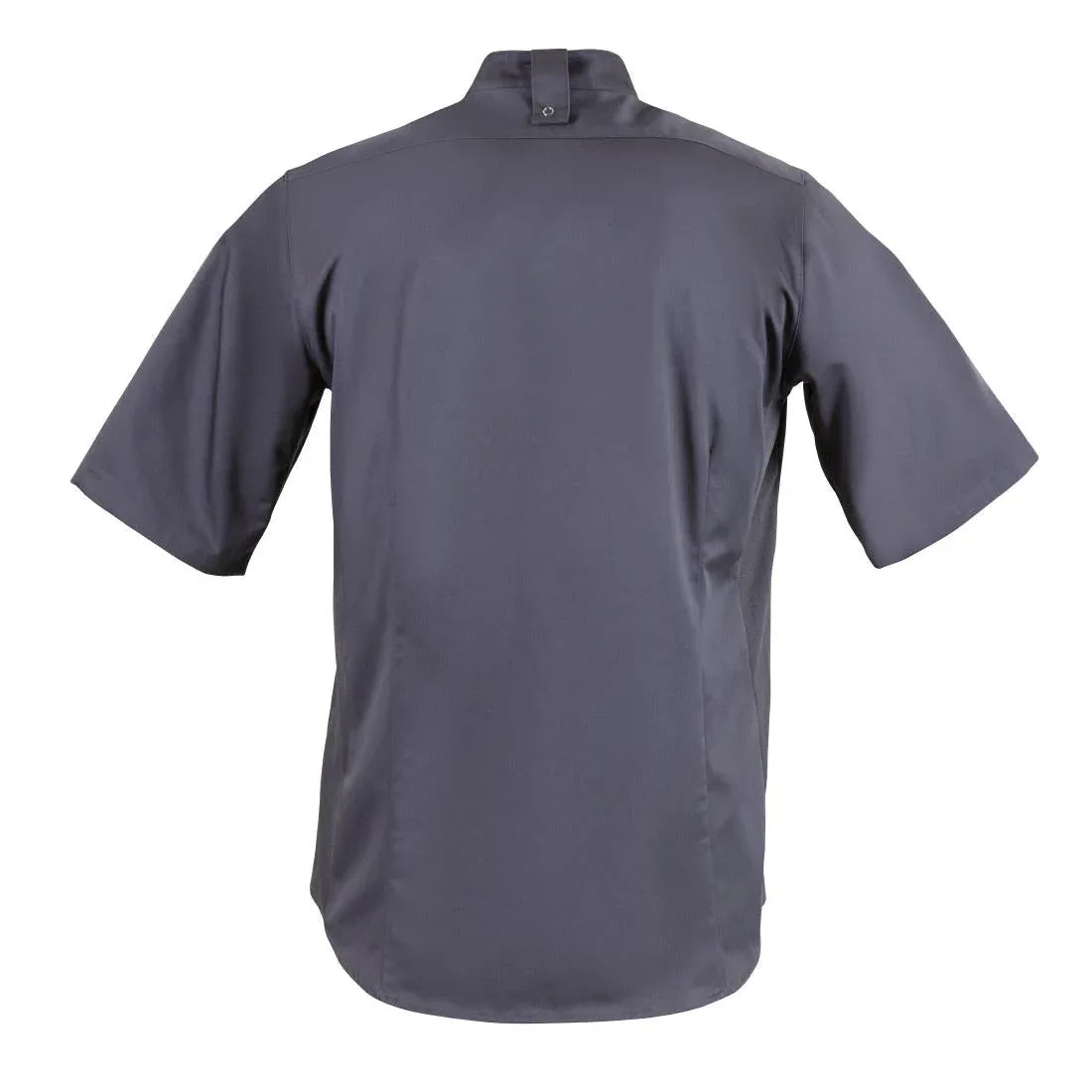 BB712-XL Southside Band Collar Chefs Jacket Charcoal Size XL - JD Catering Equipment Solutions Ltd