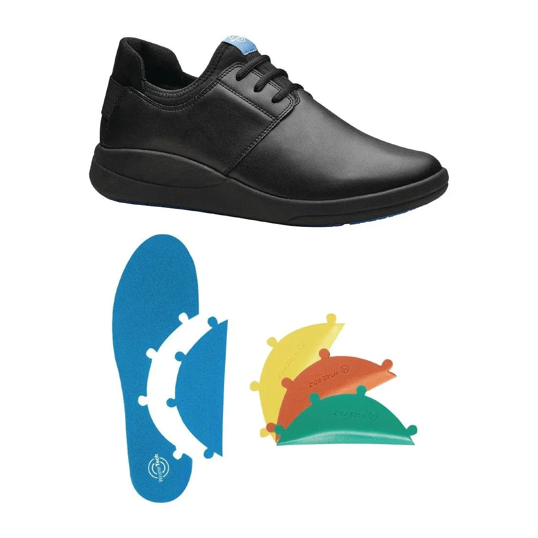 BB740-46 WearerTech Relieve Shoe Black/Black with Modular Insole Size 46 - JD Catering Equipment Solutions Ltd