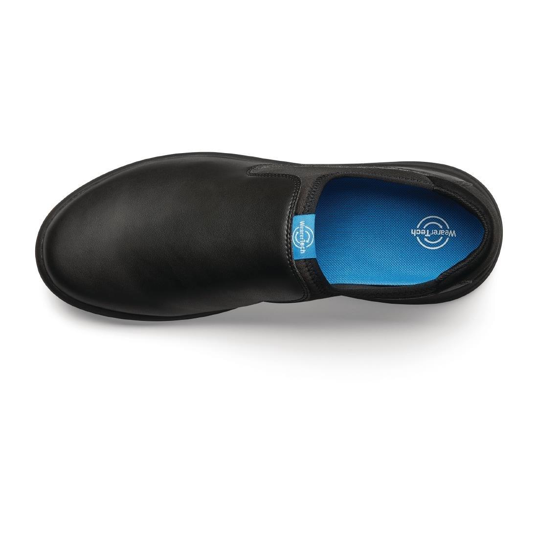 BB741-42 WearerTech Vitalise Slip on Shoe Black/Black with Modular Insole Size 42 - JD Catering Equipment Solutions Ltd
