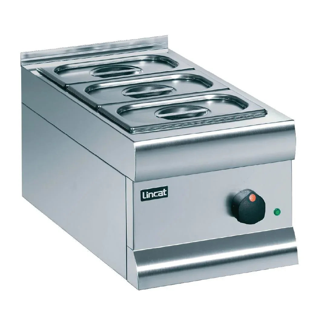 BM3A - Lincat Silverlink 600 Electric Counter-top Bain Marie - Dry Heat - Gastronorms - Base + Dish Pack - W 300 mm - 0.5 kW - JD Catering Equipment Solutions Ltd