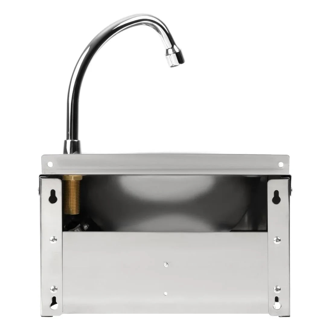 CC260 Basix Stainless Steel Knee Operated Hand Wash Basin - JD Catering Equipment Solutions Ltd