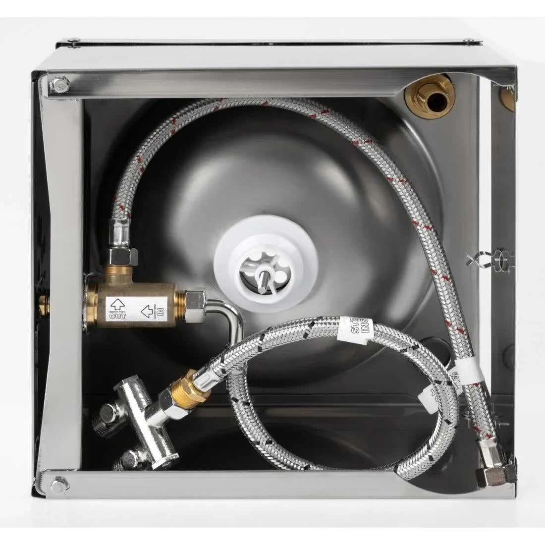 CC260 Basix Stainless Steel Knee Operated Hand Wash Basin - JD Catering Equipment Solutions Ltd