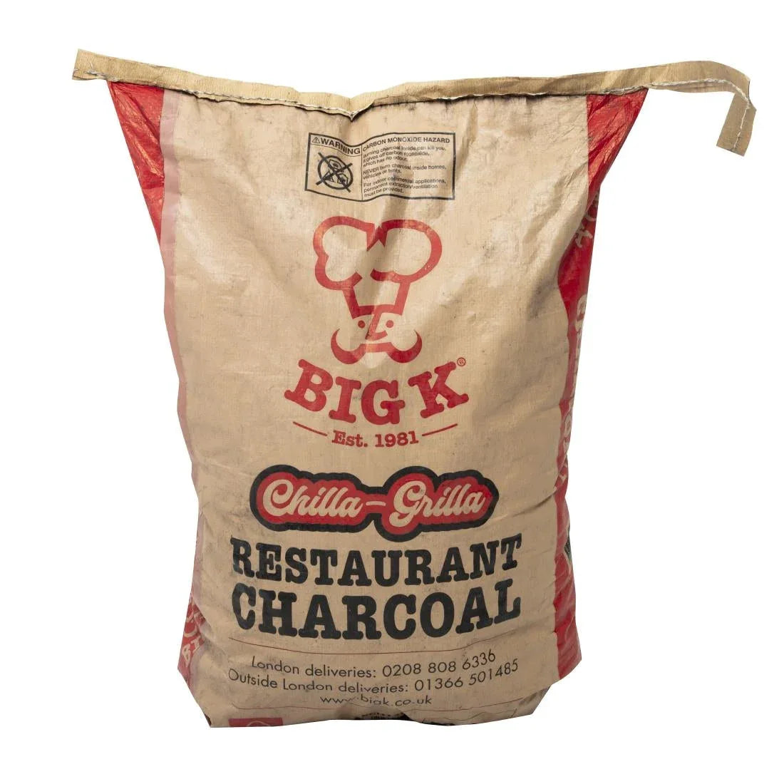 DC868 Big K Restaurant Natural Charcoal 12kg RCH12FSC - JD Catering Equipment Solutions Ltd