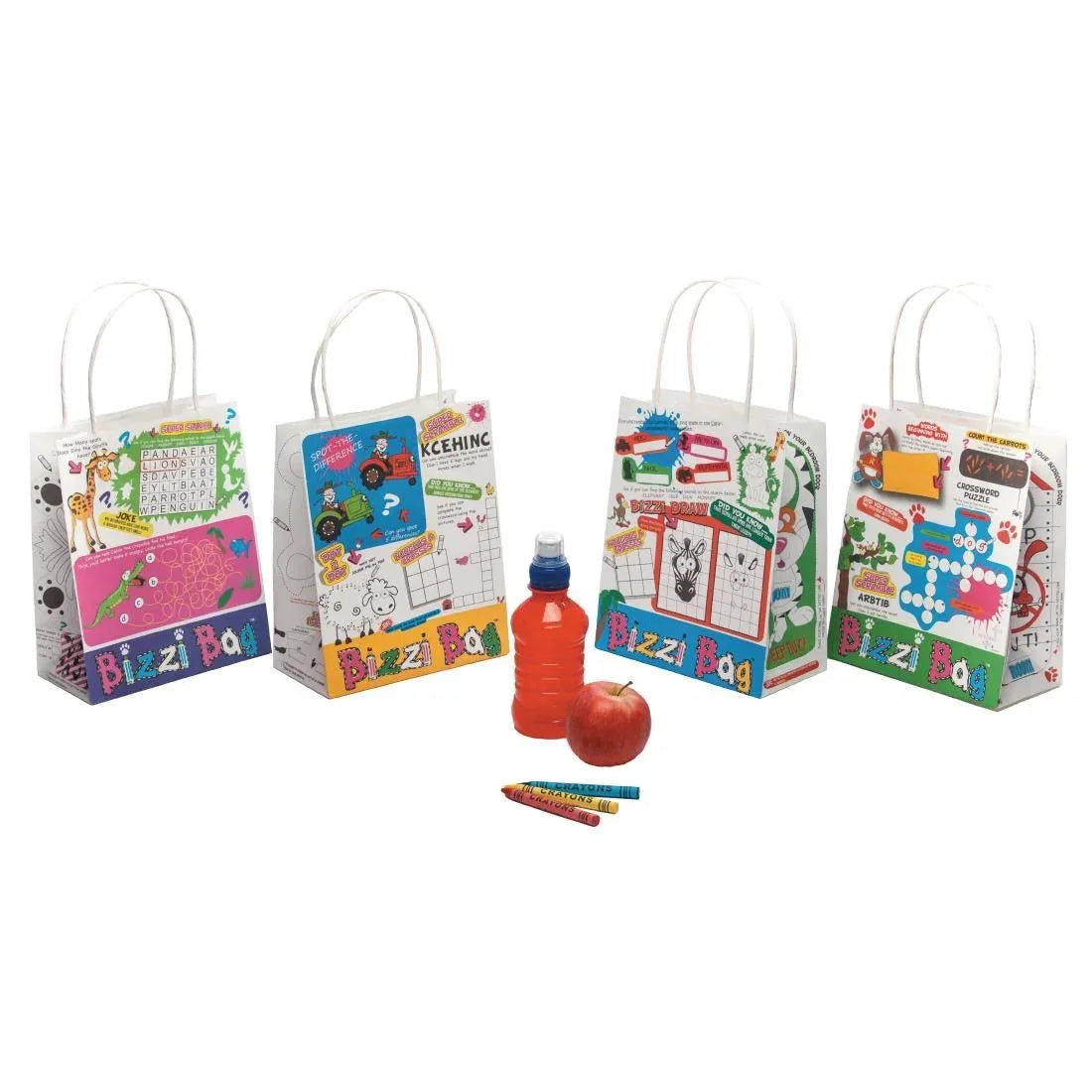 GH046 Bizzi Assorted Kids Meal Bags (Pack of 200) - JD Catering Equipment Solutions Ltd