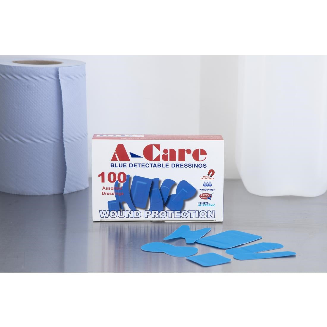 Blue Assorted Plasters (Pack of 100) JD Catering Equipment Solutions Ltd