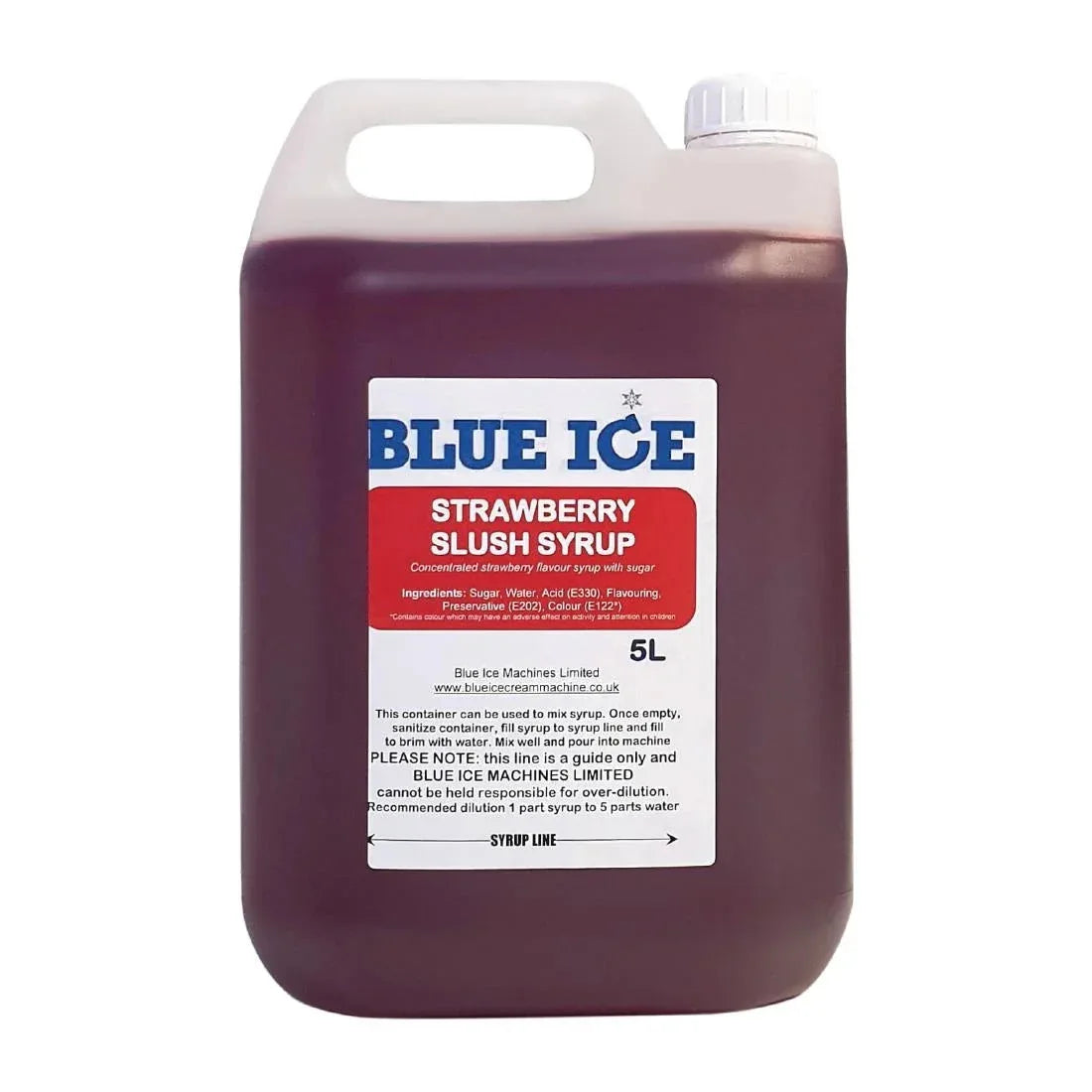 FT966 Blue Ice Slush Mix Strawberry Flavour 5Ltr - JD Catering Equipment Solutions Ltd