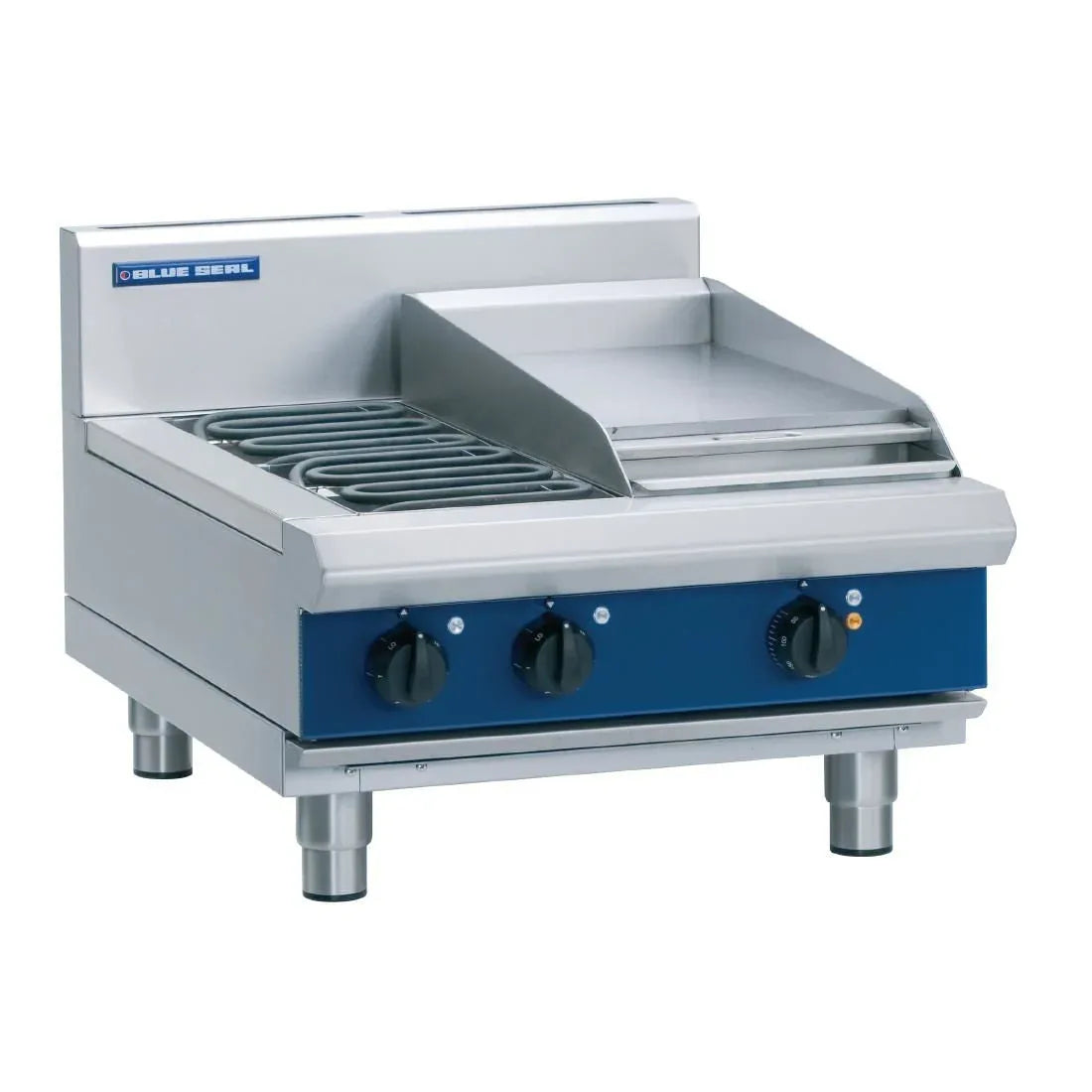 Blue Seal Evolution Cooktop 2 Element/ Griddle Electric 600mm E514C-B - JD Catering Equipment Solutions Ltd