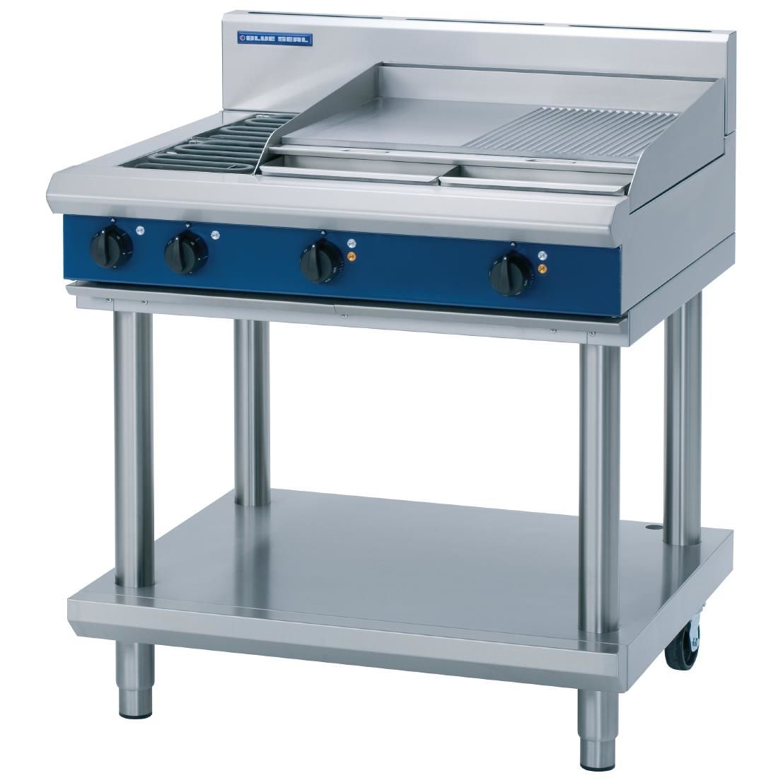 Blue Seal Evolution Cooktop 2 Element/Griddle Electric on Stand 900mm E516B-LS JD Catering Equipment Solutions Ltd