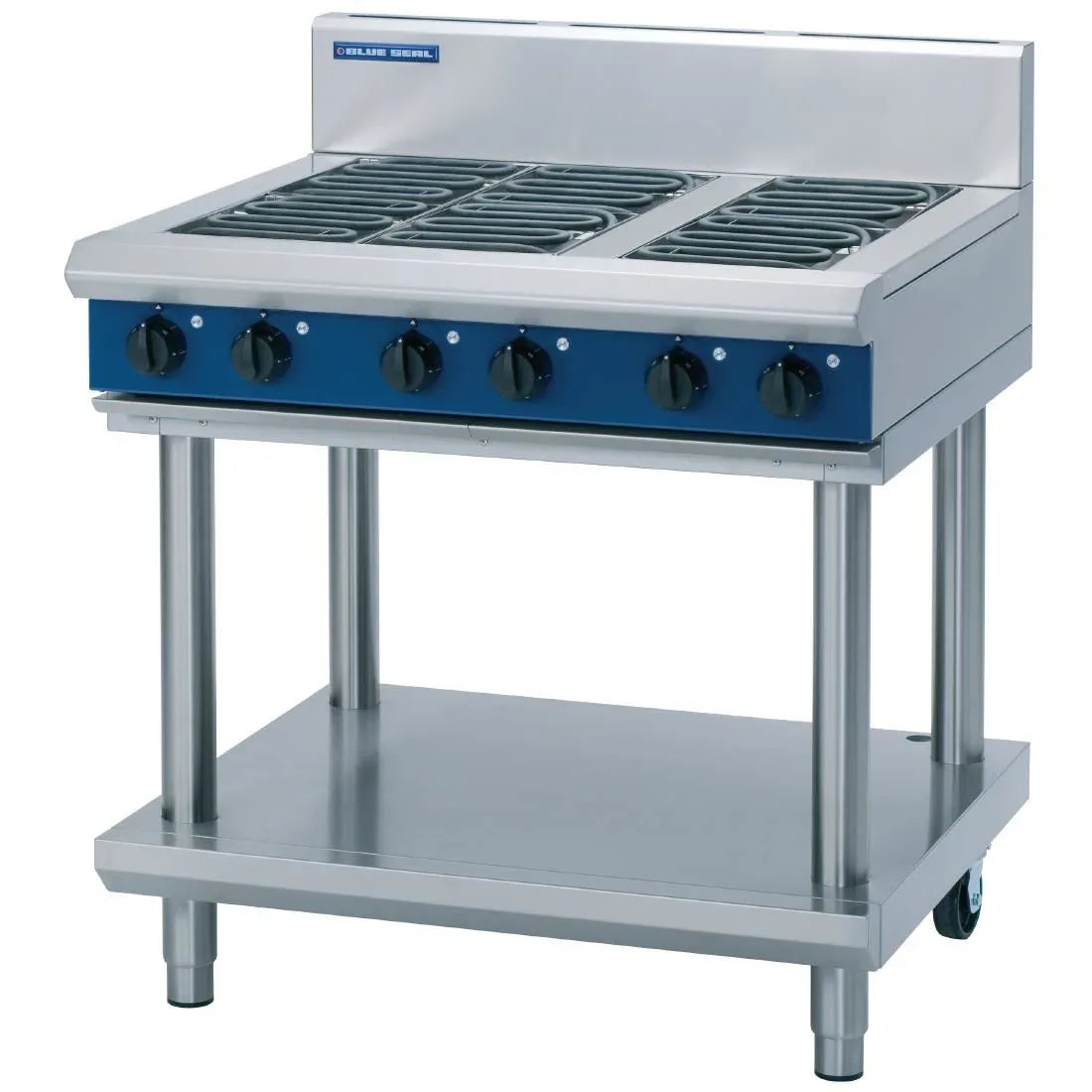 Blue Seal Evolution Cooktop 6 Element Electric on Stand 900mm E516D-LS - JD Catering Equipment Solutions Ltd