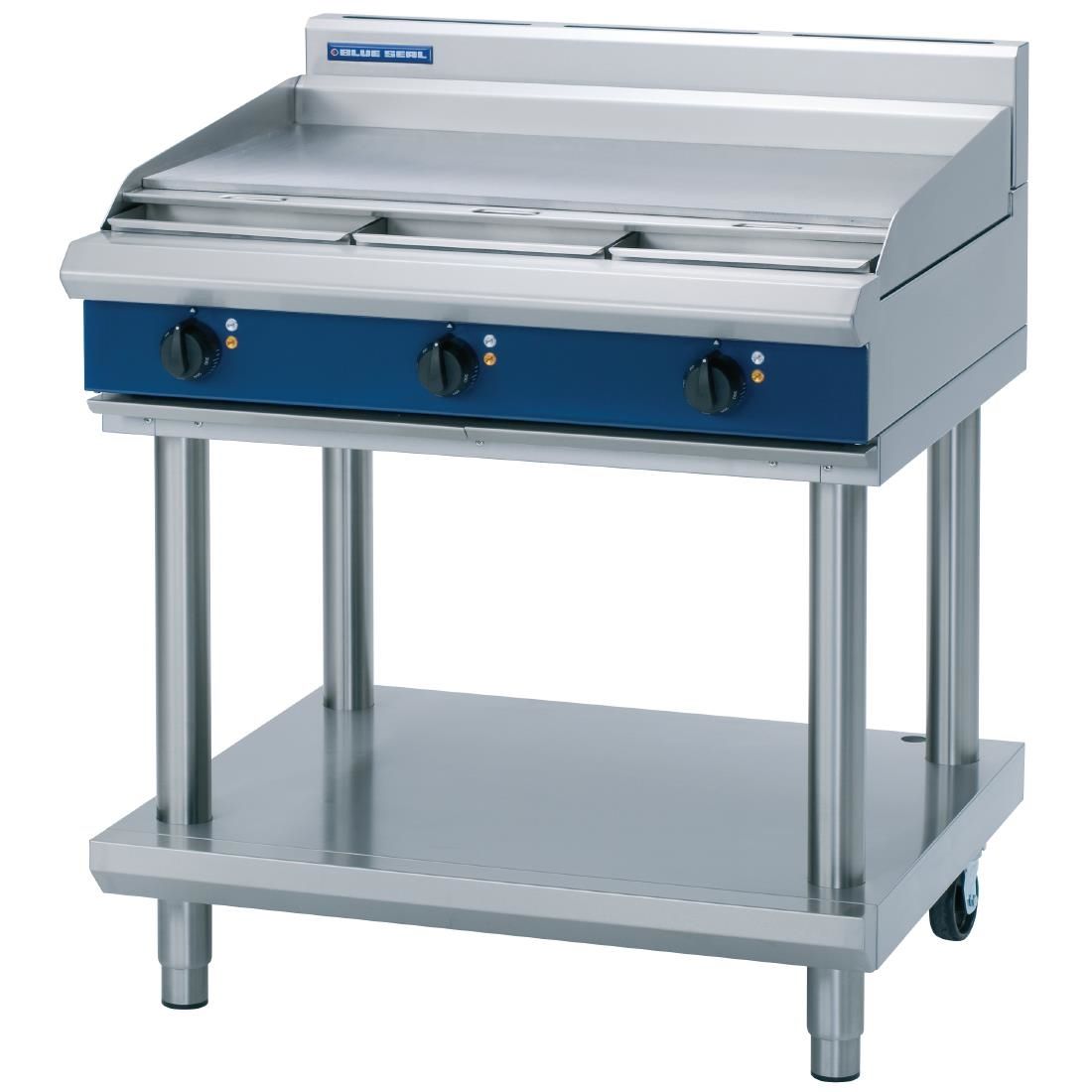Blue Seal Evolution Cooktop Griddle Electric on Stand 900mm E516A-LS JD Catering Equipment Solutions Ltd