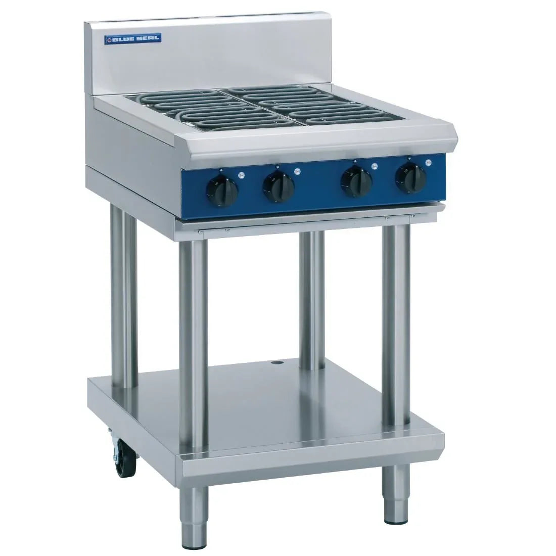 Blue Seal Evolution Leg Stand Cooktop 4 Element Electric 600mm E514D-LS - JD Catering Equipment Solutions Ltd