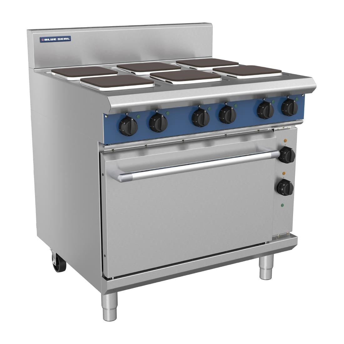 Blue Seal Evolution Series E56S - 900mm Electric Range Convection Oven Sealed Hobs JD Catering Equipment Solutions Ltd