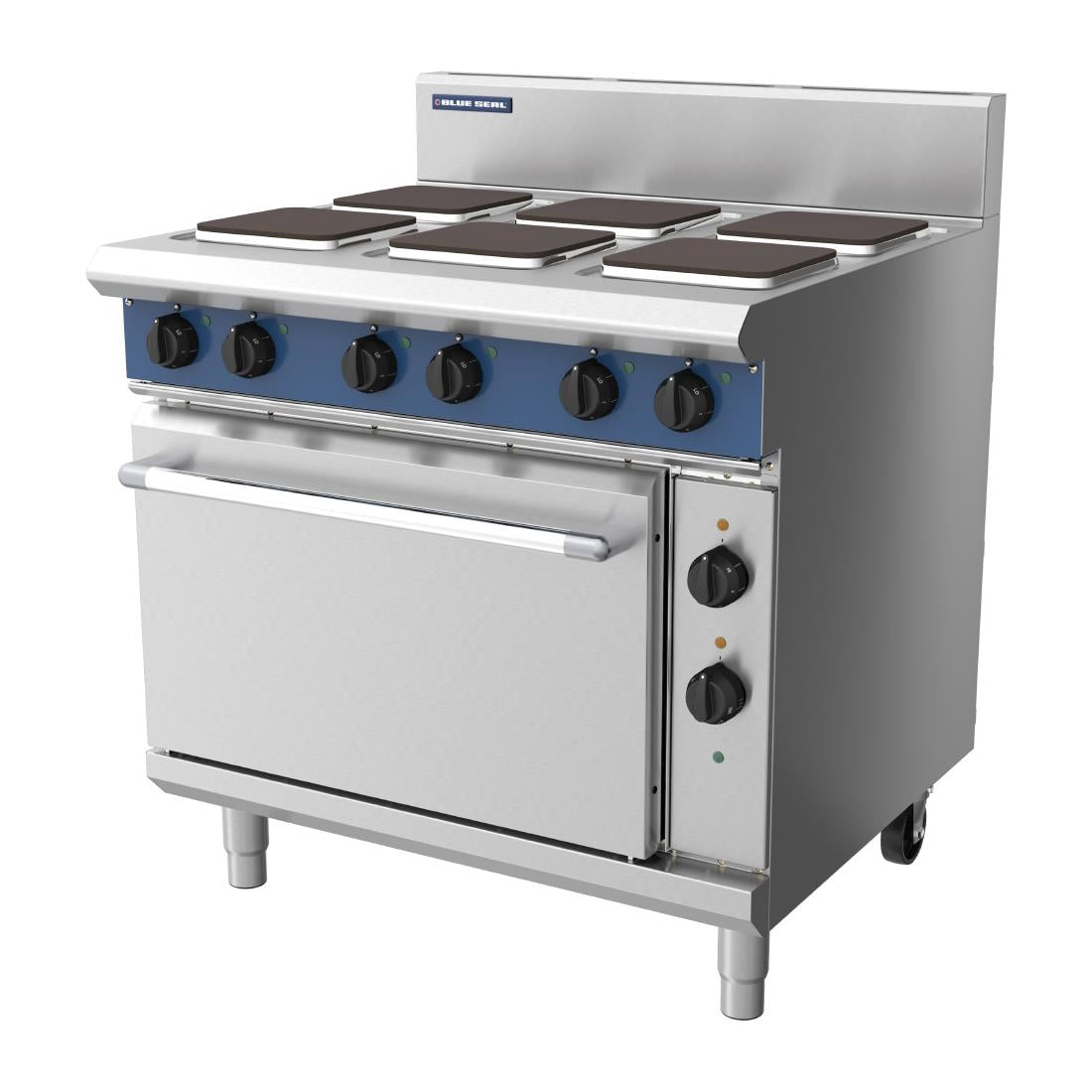 Blue Seal Evolution Series E56S - 900mm Electric Range Convection Oven Sealed Hobs JD Catering Equipment Solutions Ltd