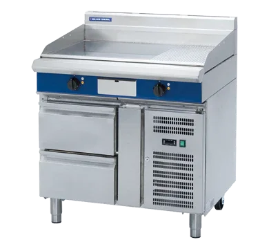 Blue Seal Evolution Series EP516-RB - 900mm Electric Griddle Refrigerated Base - JD Catering Equipment Solutions Ltd