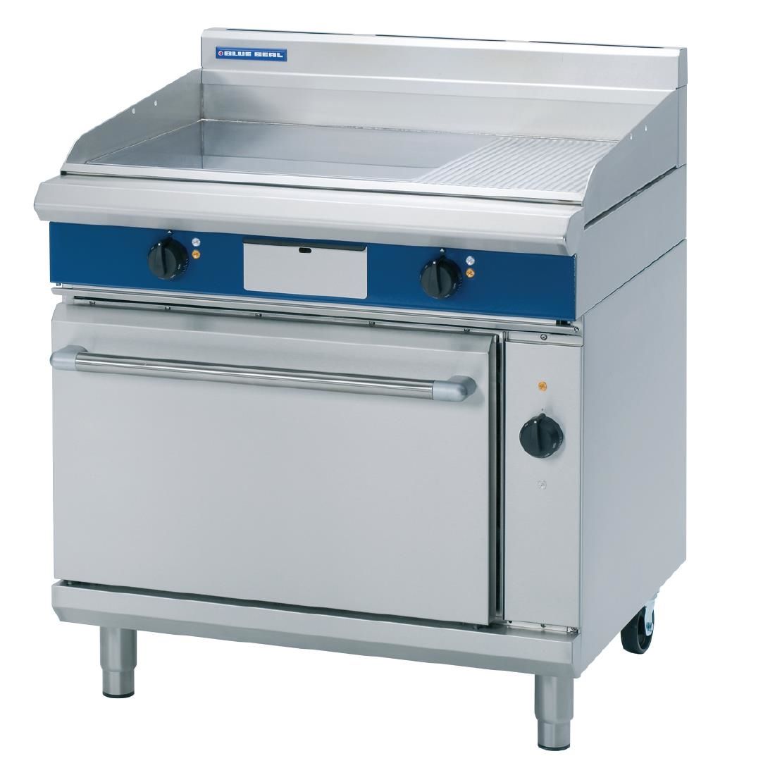 Blue Seal Evolution Series EP56 - 900mm Electric Griddle Convection Oven Range JD Catering Equipment Solutions Ltd