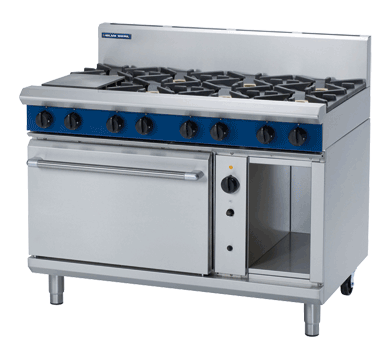 Blue Seal Evolution Series G58D - 1200mm Gas Range Convection Oven JD Catering Equipment Solutions Ltd