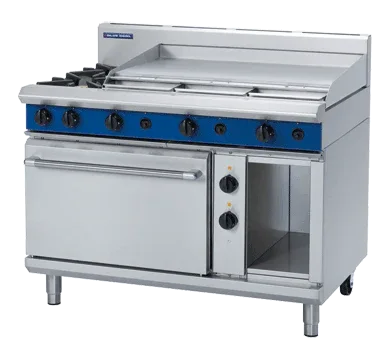 Blue Seal Evolution Series GE508A - 1200mm Gas Range Electric Static Oven JD Catering Equipment Solutions Ltd