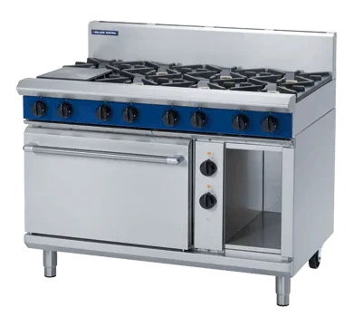 Blue Seal Evolution Series GE508D - 1200mm Gas Range Electric Static Oven JD Catering Equipment Solutions Ltd