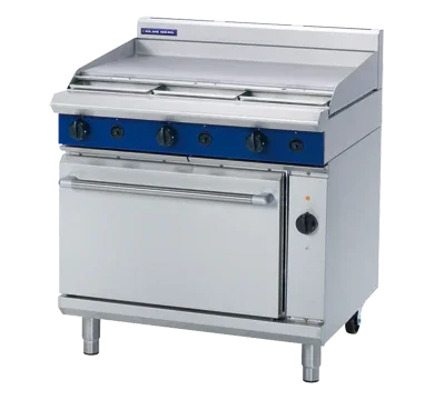 Blue Seal Evolution Series GE56A - 900mm Gas Range Electric Convection Oven - JD Catering Equipment Solutions Ltd