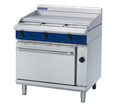 Blue Seal Evolution Series GE56A - 900mm Gas Range Electric Convection Oven JD Catering Equipment Solutions Ltd