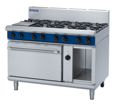 Blue Seal Evolution Series GE58D - 1200mm Gas Range Electric Convection Oven JD Catering Equipment Solutions Ltd