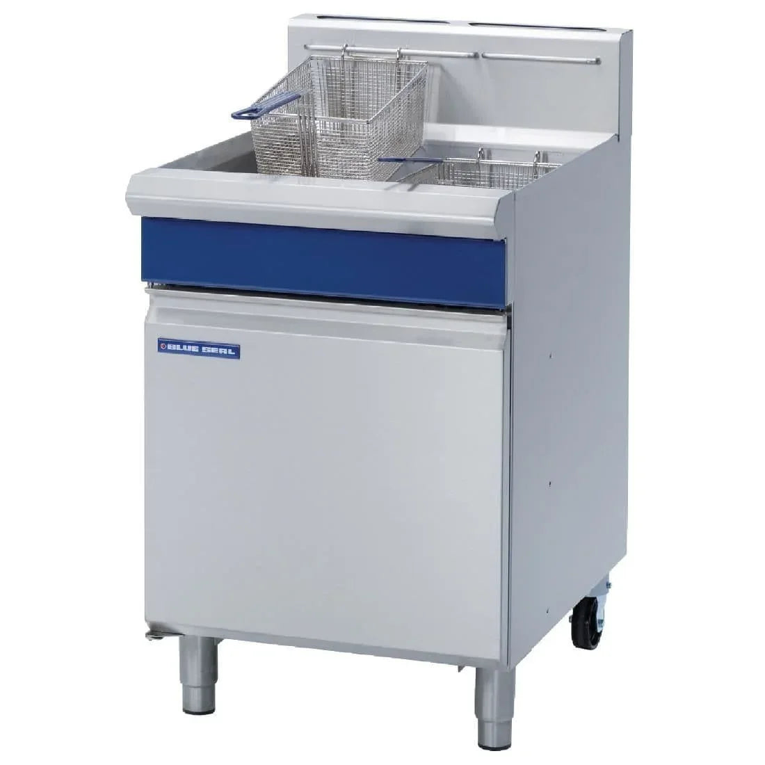Blue Seal Single Tank Twin Basket Free Standing Natural/LPG Fryer GT60 - JD Catering Equipment Solutions Ltd
