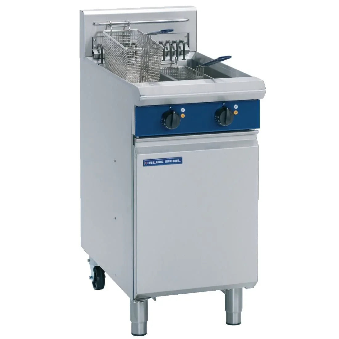 Blue Seal Twin Tank Twin Basket Free Standing Electric Fryer E44 - JD Catering Equipment Solutions Ltd