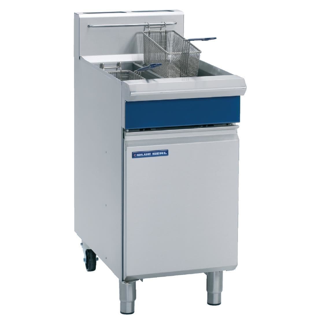 Blue Seal Twin Tank Twin Basket Free Standing Natural/LPG Fryer GT46 JD Catering Equipment Solutions Ltd