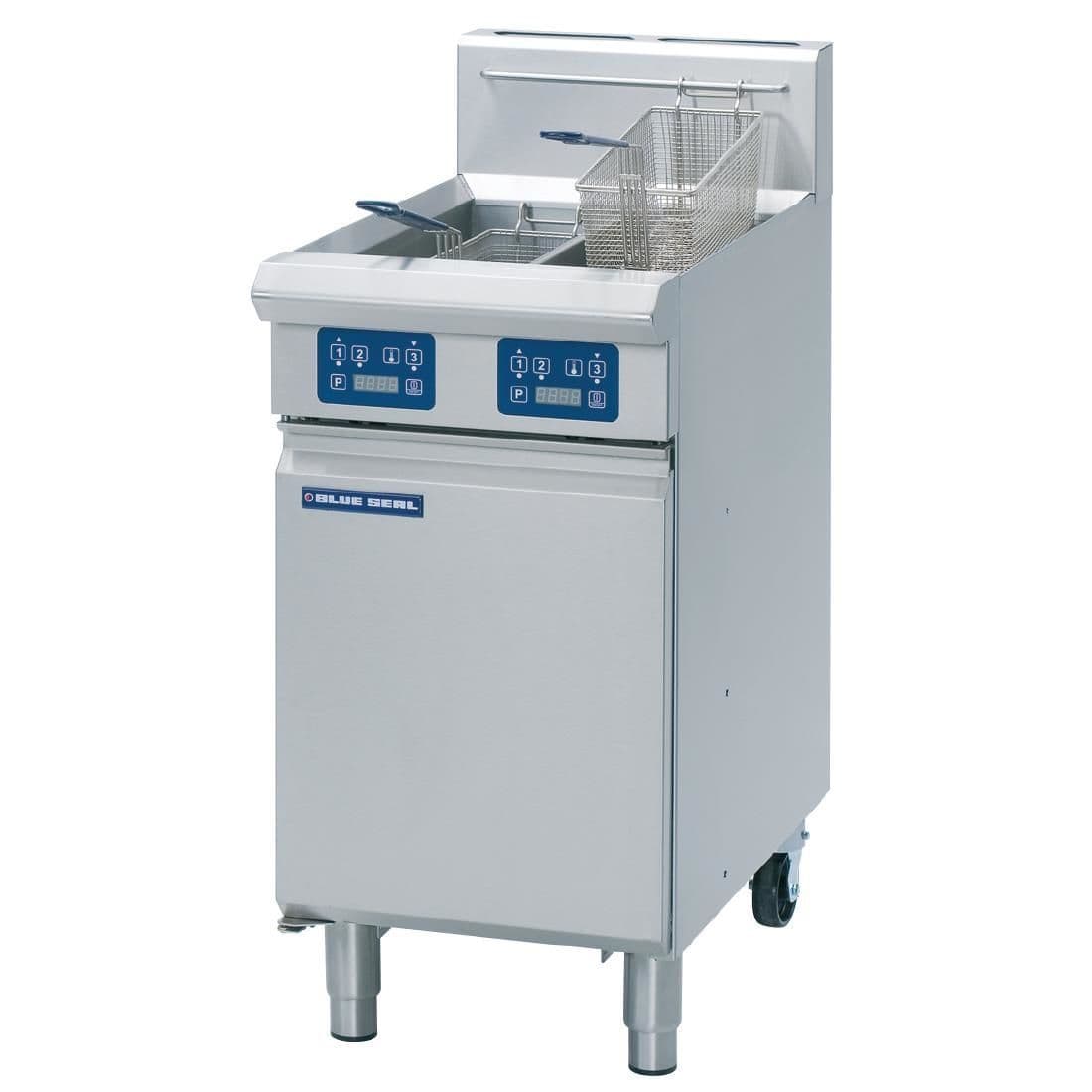 Blue Seal Twin Tank Twin Basket Free Standing Natural/LPG Fryer GT46E JD Catering Equipment Solutions Ltd