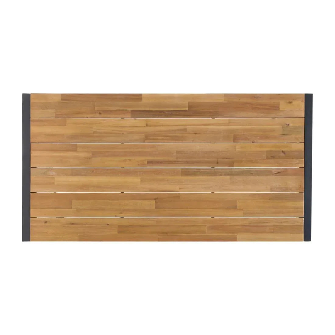 DS157 Bolero Acacia Wood and Steel Rectangular Industrial Table 1800mm - JD Catering Equipment Solutions Ltd