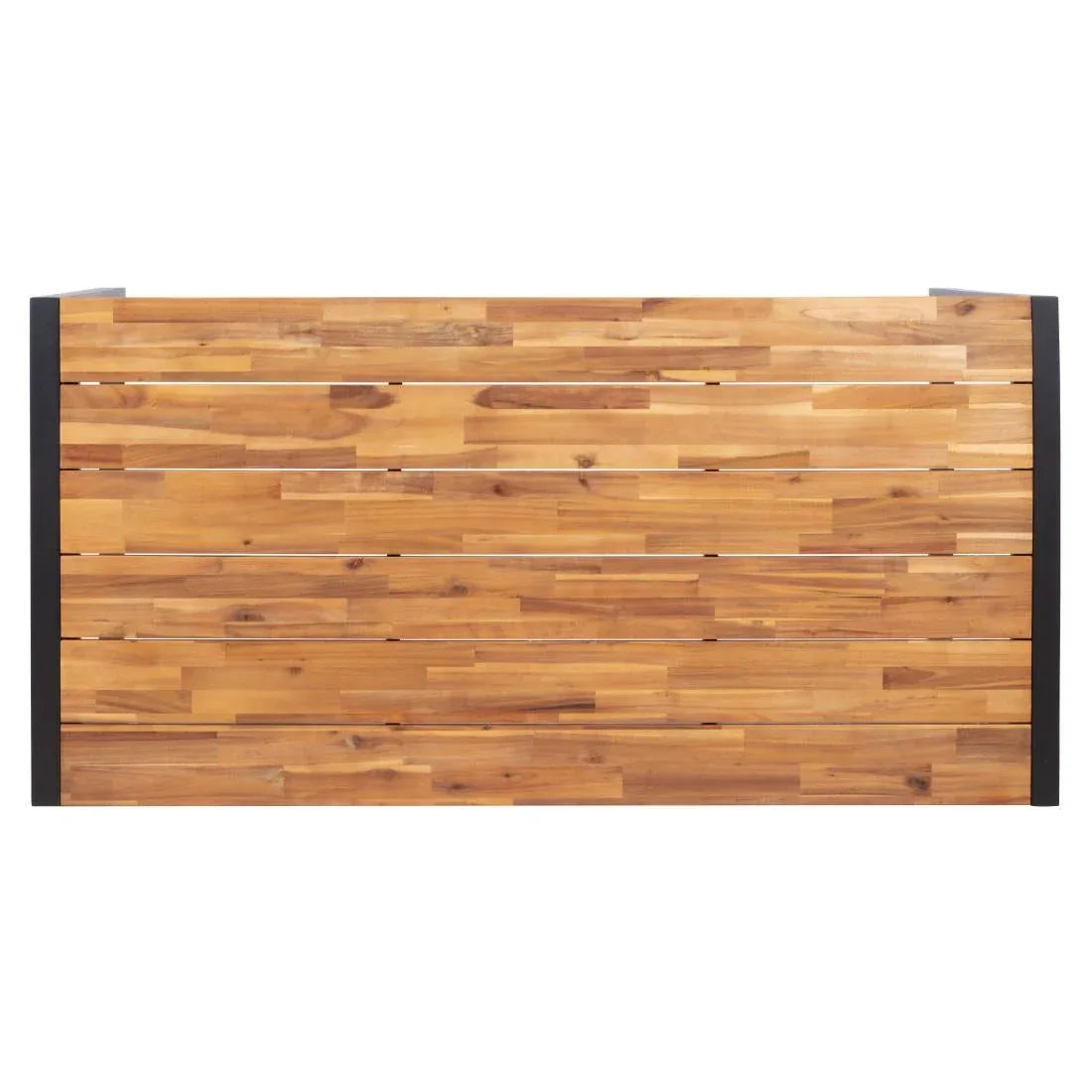 DS157 Bolero Acacia Wood and Steel Rectangular Industrial Table 1800mm - JD Catering Equipment Solutions Ltd