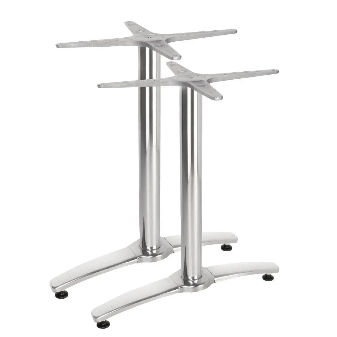 GH985 Bolero Aluminium Twin Leg Table Base (Pack of 2) - JD Catering Equipment Solutions Ltd