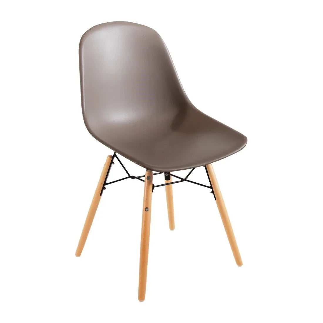 DM842 Bolero Arlo Side Chair Coffee (Pack 2) - JD Catering Equipment Solutions Ltd