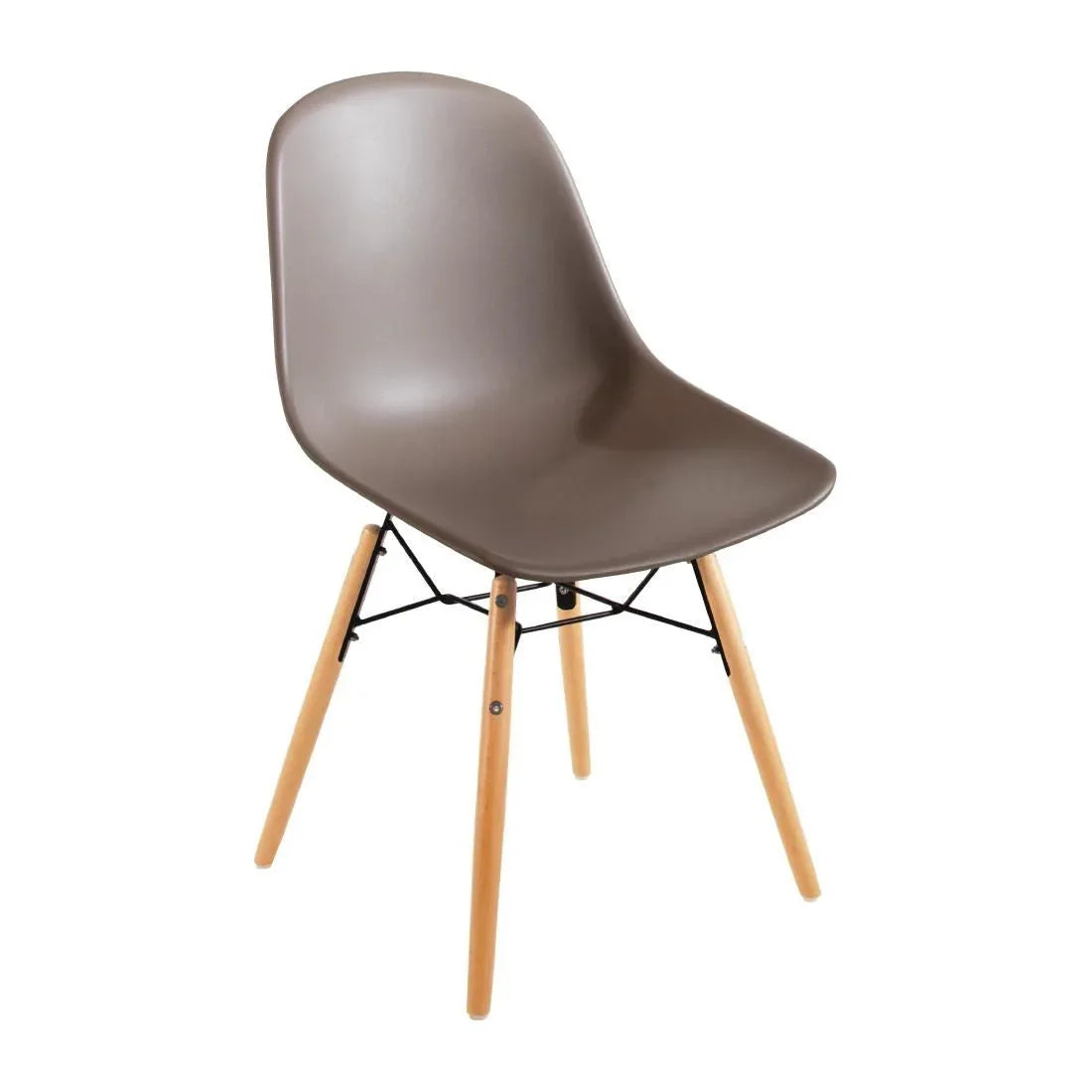DM842 Bolero Arlo Side Chair Coffee (Pack 2) - JD Catering Equipment Solutions Ltd