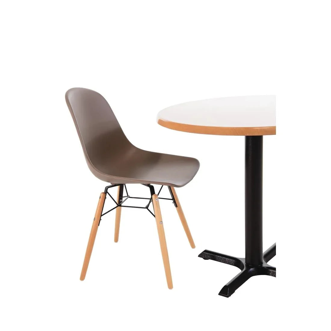 DM842 Bolero Arlo Side Chair Coffee (Pack 2) - JD Catering Equipment Solutions Ltd