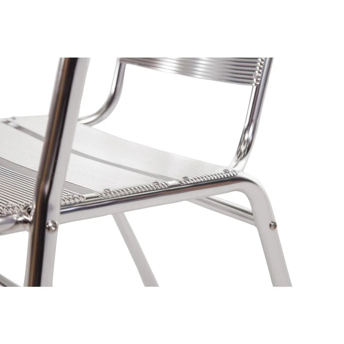 U419 Bolero Armchair Alu. - 530x580x735mm (Pack 4) - JD Catering Equipment Solutions Ltd
