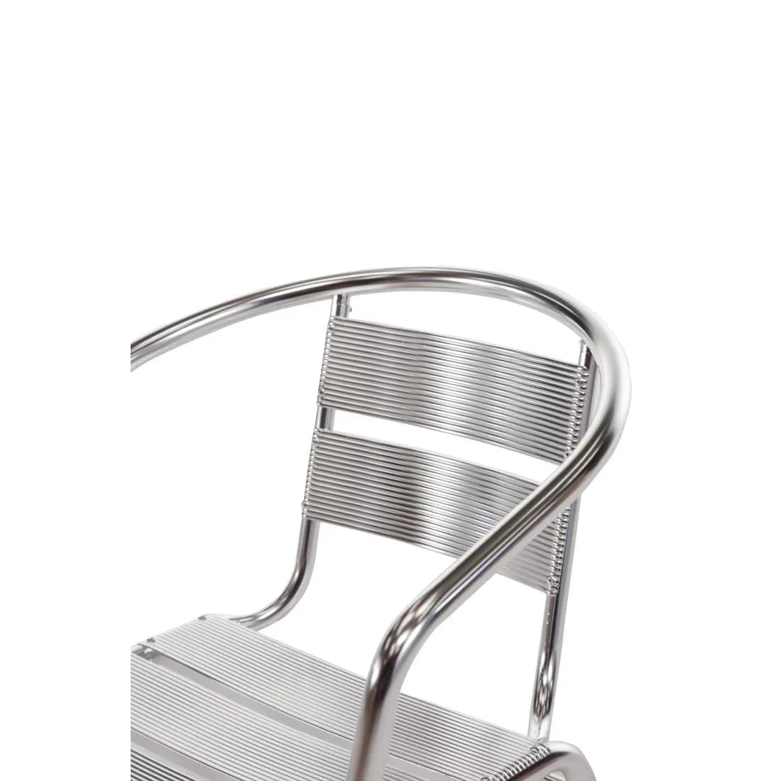 U419 Bolero Armchair Alu. - 530x580x735mm (Pack 4) - JD Catering Equipment Solutions Ltd