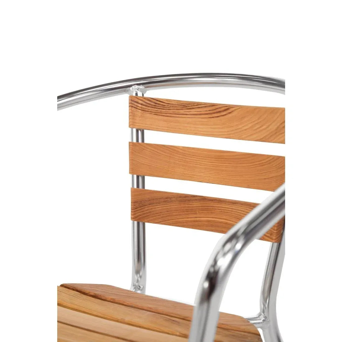 U421 Bolero Armchair Alu. & Ash - 570Wx560Dx760mmH (Pack 4) - JD Catering Equipment Solutions Ltd